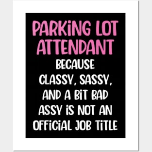 Parking Lot Attendant, Female Parking Lot Attendant Posters and Art